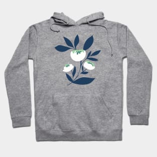 Beautiful white peony blossom Hoodie